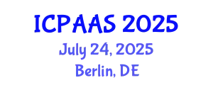 International Conference on Political and Administrative Sciences (ICPAAS) July 24, 2025 - Berlin, Germany