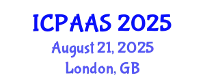 International Conference on Political and Administrative Sciences (ICPAAS) August 21, 2025 - London, United Kingdom