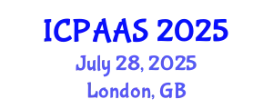 International Conference on Political and Administrative Sciences (ICPAAS) July 28, 2025 - London, United Kingdom