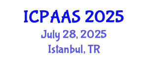 International Conference on Political and Administrative Sciences (ICPAAS) July 28, 2025 - Istanbul, Turkey