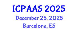 International Conference on Political and Administrative Sciences (ICPAAS) December 25, 2025 - Barcelona, Spain