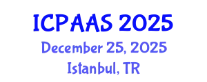 International Conference on Political and Administrative Sciences (ICPAAS) December 25, 2025 - Istanbul, Turkey