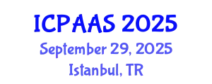 International Conference on Political and Administrative Sciences (ICPAAS) September 29, 2025 - Istanbul, Turkey