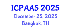 International Conference on Political and Administrative Sciences (ICPAAS) December 25, 2025 - Bangkok, Thailand