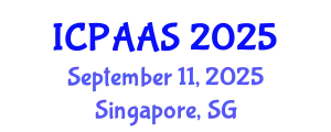 International Conference on Political and Administrative Sciences (ICPAAS) September 11, 2025 - Singapore, Singapore