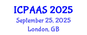 International Conference on Political and Administrative Sciences (ICPAAS) September 25, 2025 - London, United Kingdom