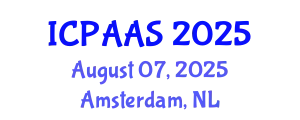 International Conference on Political and Administrative Sciences (ICPAAS) August 07, 2025 - Amsterdam, Netherlands
