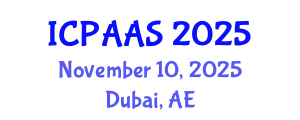 International Conference on Political and Administrative Sciences (ICPAAS) November 10, 2025 - Dubai, United Arab Emirates