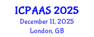 International Conference on Political and Administrative Sciences (ICPAAS) December 11, 2025 - London, United Kingdom