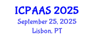 International Conference on Political and Administrative Sciences (ICPAAS) September 25, 2025 - Lisbon, Portugal