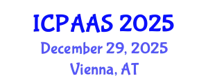 International Conference on Political and Administrative Sciences (ICPAAS) December 29, 2025 - Vienna, Austria