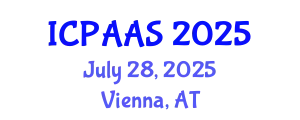 International Conference on Political and Administrative Sciences (ICPAAS) July 28, 2025 - Vienna, Austria