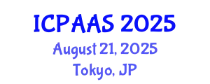 International Conference on Political and Administrative Sciences (ICPAAS) August 21, 2025 - Tokyo, Japan