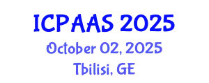 International Conference on Political and Administrative Sciences (ICPAAS) October 02, 2025 - Tbilisi, Georgia