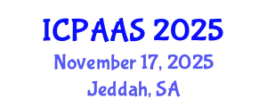 International Conference on Political and Administrative Sciences (ICPAAS) November 17, 2025 - Jeddah, Saudi Arabia
