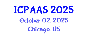 International Conference on Political and Administrative Sciences (ICPAAS) October 02, 2025 - Chicago, United States
