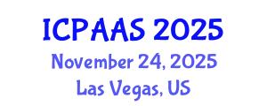 International Conference on Political and Administrative Sciences (ICPAAS) November 24, 2025 - Las Vegas, United States
