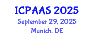 International Conference on Political and Administrative Sciences (ICPAAS) September 29, 2025 - Munich, Germany