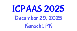 International Conference on Political and Administrative Sciences (ICPAAS) December 29, 2025 - Karachi, Pakistan