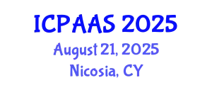 International Conference on Political and Administrative Sciences (ICPAAS) August 21, 2025 - Nicosia, Cyprus