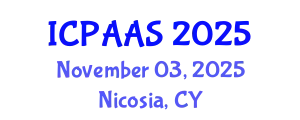 International Conference on Political and Administrative Sciences (ICPAAS) November 03, 2025 - Nicosia, Cyprus