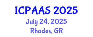 International Conference on Political and Administrative Sciences (ICPAAS) July 24, 2025 - Rhodes, Greece