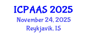 International Conference on Political and Administrative Sciences (ICPAAS) November 24, 2025 - Reykjavik, Iceland