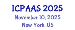 International Conference on Political and Administrative Sciences (ICPAAS) November 10, 2025 - New York, United States