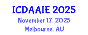 International Conference on Data and Artifical Intelligence Engineering (ICDAAIE) November 17, 2025 - Melbourne, Australia