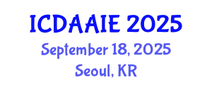 International Conference on Data and Artifical Intelligence Engineering (ICDAAIE) September 18, 2025 - Seoul, Republic of Korea