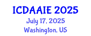 International Conference on Data and Artifical Intelligence Engineering (ICDAAIE) July 17, 2025 - Washington, United States