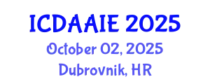 International Conference on Data and Artifical Intelligence Engineering (ICDAAIE) October 02, 2025 - Dubrovnik, Croatia