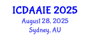 International Conference on Data and Artifical Intelligence Engineering (ICDAAIE) August 28, 2025 - Sydney, Australia