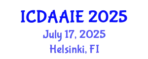 International Conference on Data and Artifical Intelligence Engineering (ICDAAIE) July 17, 2025 - Helsinki, Finland
