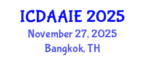 International Conference on Data and Artifical Intelligence Engineering (ICDAAIE) November 27, 2025 - Bangkok, Thailand