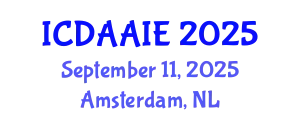 International Conference on Data and Artifical Intelligence Engineering (ICDAAIE) September 11, 2025 - Amsterdam, Netherlands