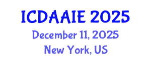 International Conference on Data and Artifical Intelligence Engineering (ICDAAIE) December 11, 2025 - New York, United States