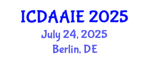International Conference on Data and Artifical Intelligence Engineering (ICDAAIE) July 24, 2025 - Berlin, Germany