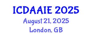 International Conference on Data and Artifical Intelligence Engineering (ICDAAIE) August 21, 2025 - London, United Kingdom