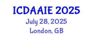 International Conference on Data and Artifical Intelligence Engineering (ICDAAIE) July 28, 2025 - London, United Kingdom