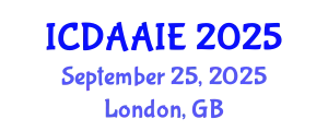 International Conference on Data and Artifical Intelligence Engineering (ICDAAIE) September 25, 2025 - London, United Kingdom