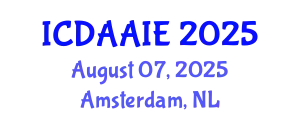 International Conference on Data and Artifical Intelligence Engineering (ICDAAIE) August 07, 2025 - Amsterdam, Netherlands