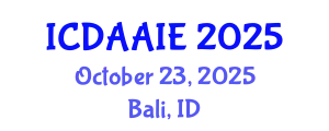 International Conference on Data and Artifical Intelligence Engineering (ICDAAIE) October 23, 2025 - Bali, Indonesia