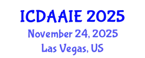 International Conference on Data and Artifical Intelligence Engineering (ICDAAIE) November 24, 2025 - Las Vegas, United States