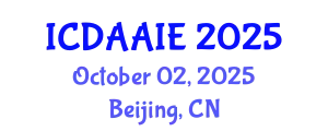 International Conference on Data and Artifical Intelligence Engineering (ICDAAIE) October 02, 2025 - Beijing, China