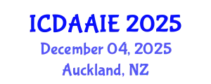 International Conference on Data and Artifical Intelligence Engineering (ICDAAIE) December 04, 2025 - Auckland, New Zealand