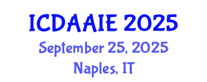 International Conference on Data and Artifical Intelligence Engineering (ICDAAIE) September 25, 2025 - Naples, Italy