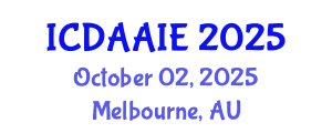 International Conference on Data and Artifical Intelligence Engineering (ICDAAIE) October 02, 2025 - Melbourne, Australia