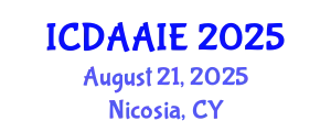 International Conference on Data and Artifical Intelligence Engineering (ICDAAIE) August 21, 2025 - Nicosia, Cyprus