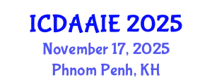 International Conference on Data and Artifical Intelligence Engineering (ICDAAIE) November 17, 2025 - Phnom Penh, Cambodia